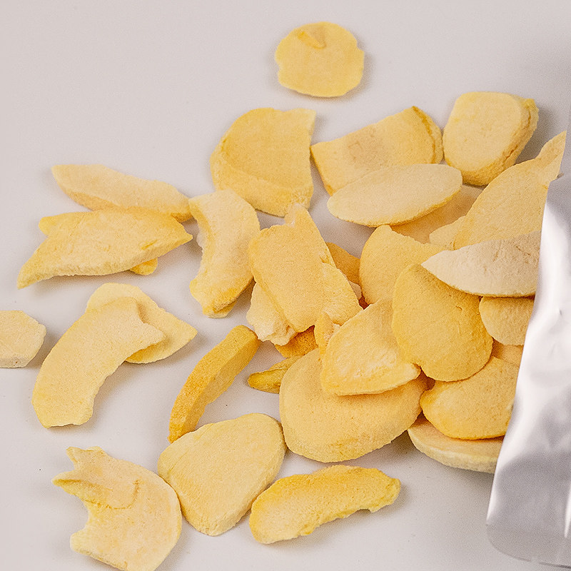 冻干黄桃脆片500g剂办公室零食牛轧糖雪花酥原料整箱新品