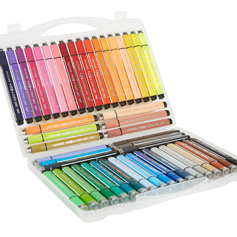 水洗爱好24色美术专业安全画笔水彩画彩色笔36色水彩笔