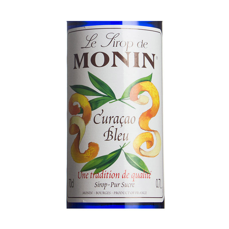monin莫林蓝柑风味糖浆浆果咖啡鸡尾酒饮料700ml糖浆