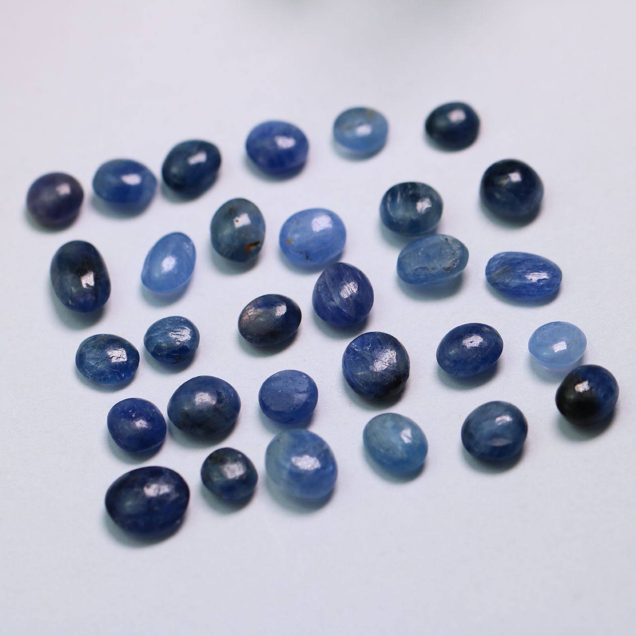 30颗天然蓝宝石蛋面戒面镶嵌花丝配石其他