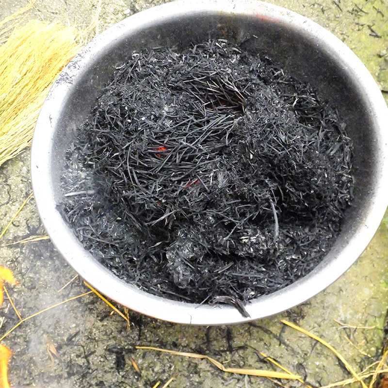 食用稻草粗灰500g咸蛋灰贵州农家粽子灰禾糯杆草自烧草木灰农产品