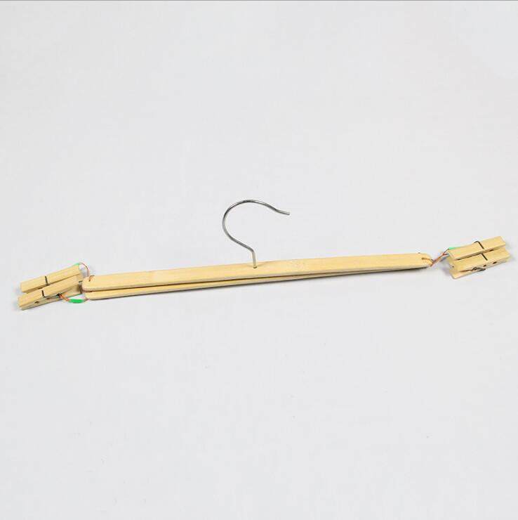 10个装竹裤架夹竹衣架裤夹晾衣架多功能折叠十字架裤架木质衣架