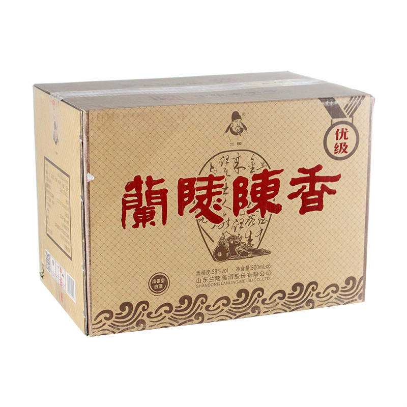 兰陵美酒陈香优38度500ml6瓶山东名酒纯粮老字号果酒