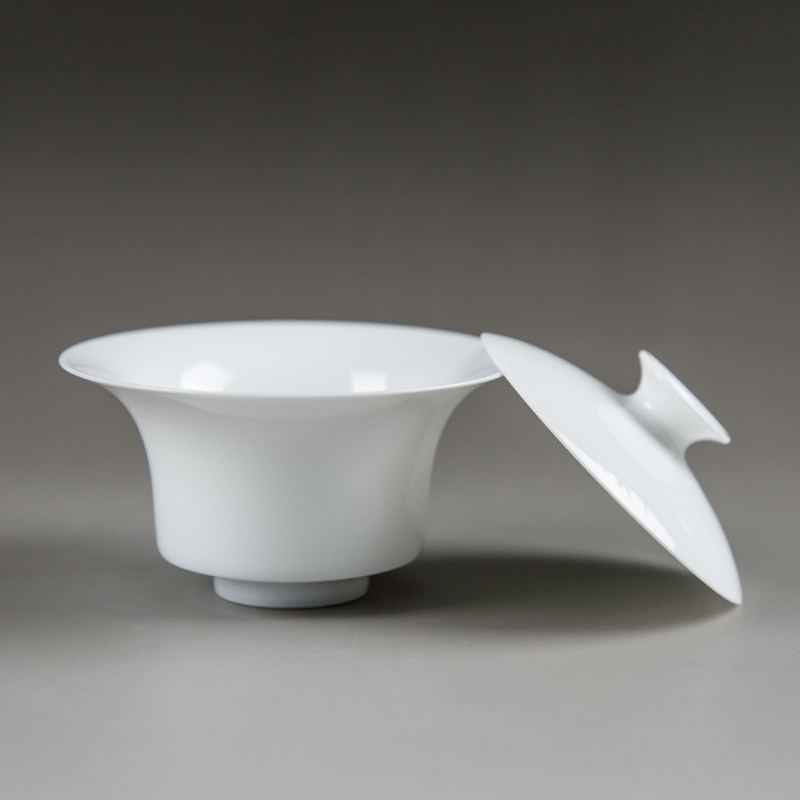 素直清可轩陶瓷盖碗轻云盖碗素直雅器景德镇手工日常