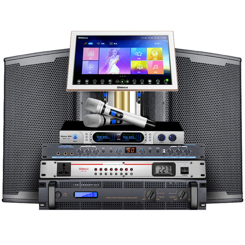 新科ktv音响套装包厢大功率商用点歌机重低音专业会议演出k歌音箱