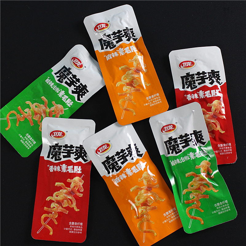 卫龙魔芋爽素毛肚辣条零食大礼包一箱混合装小包装素肉