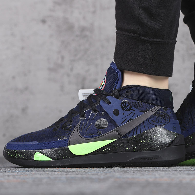 kd13杜兰特13代首发黑白主队蝴蝶黄绿男子男子气篮球鞋