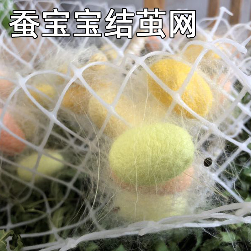 包邮大蚕宝宝结茧养殖户批量养蚕吐丝工具方格簇加玩具