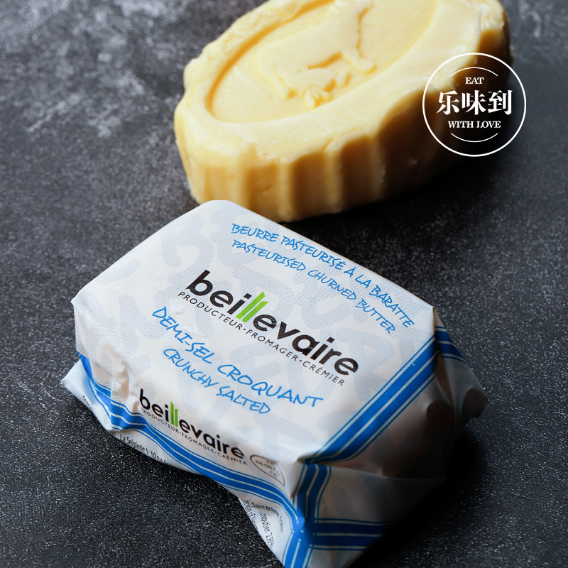 法国进口beillevaire冰淇淋黄油125g原味海盐海藻牛排黄油