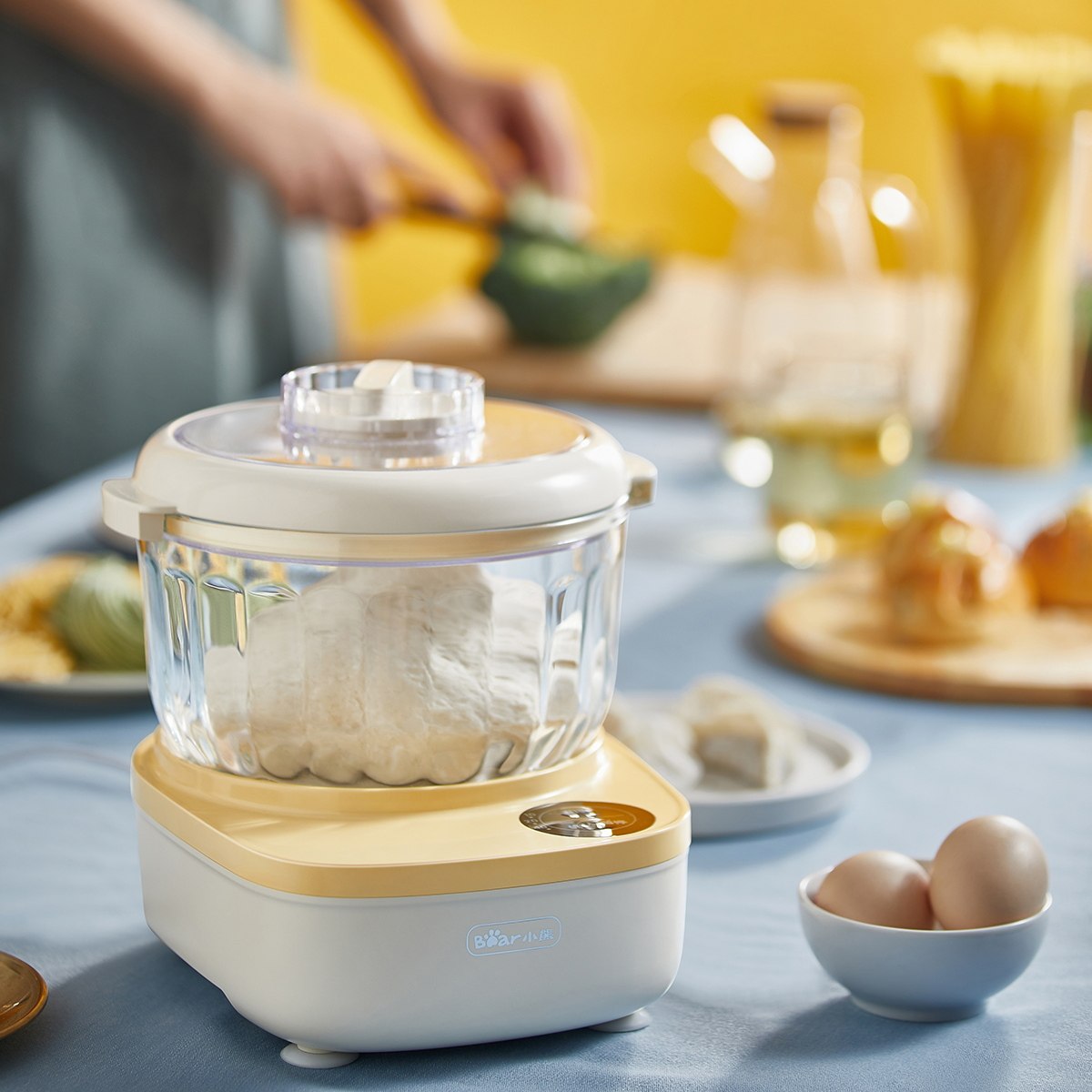 小熊和面机家用小型揉面机全自动多功能发酵搅面机厨师机发面和面