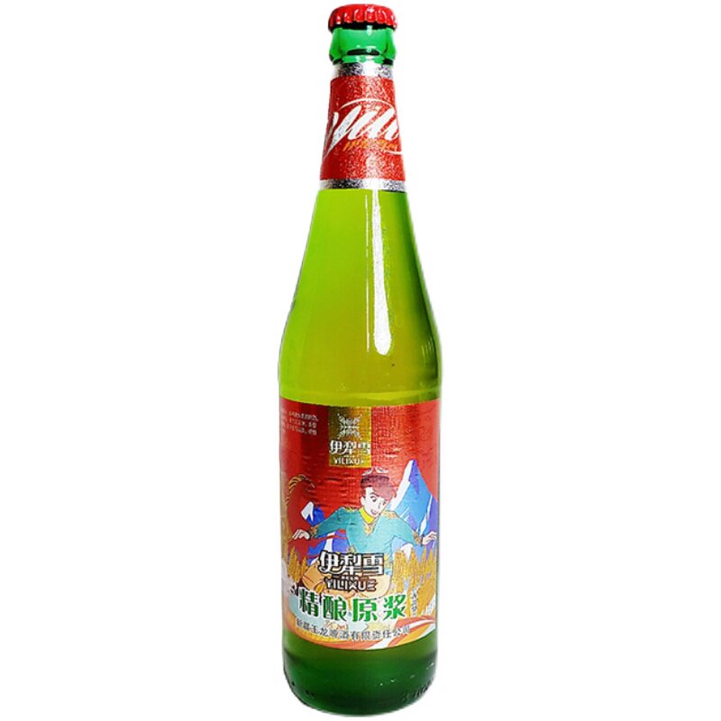 啤酒新疆原产伊犁雪精600ml12瓶整箱11度原浆啤酒