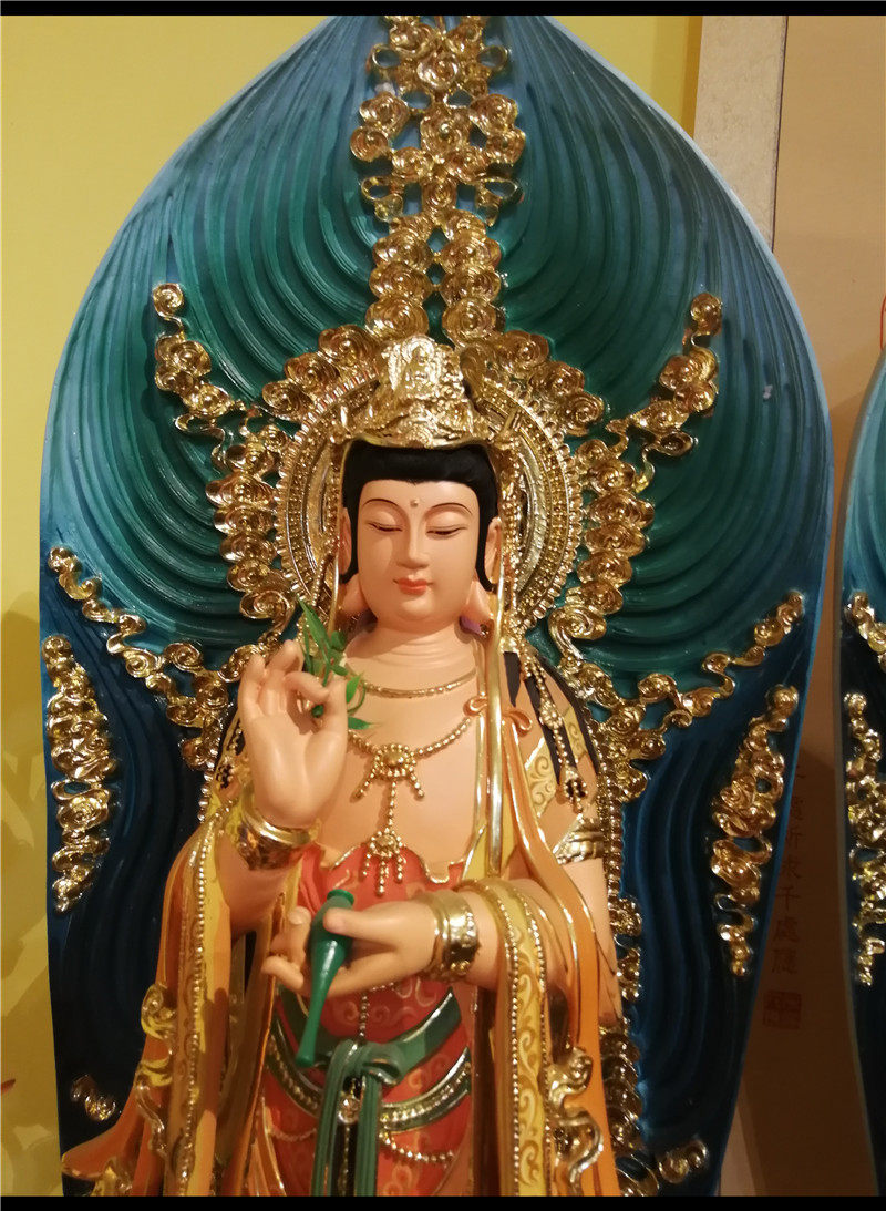 郑州88公分西方三圣佛像摆件阿弥陀佛大势观音菩萨摆件