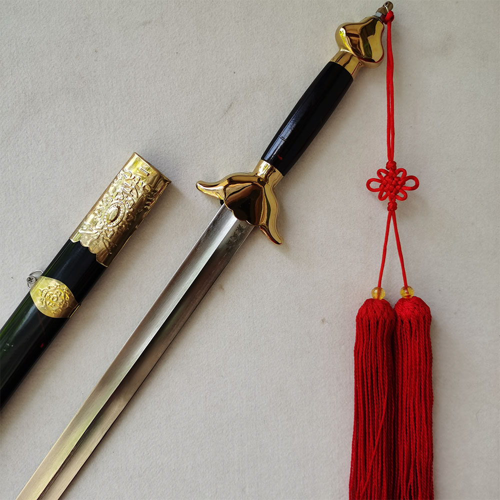 弹簧钢武术规定表演剑软剑响剑电镀剑身杨木剑鞘更多武术装备