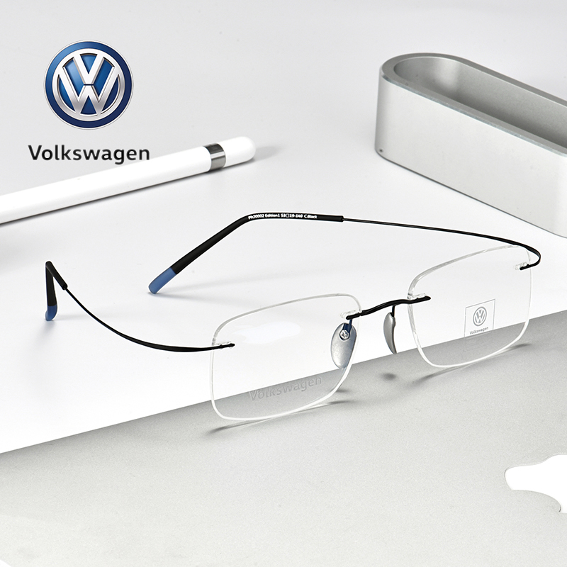 德国大众volkswagen眼镜镜框成品近视弹性变色蓝光眼镜架