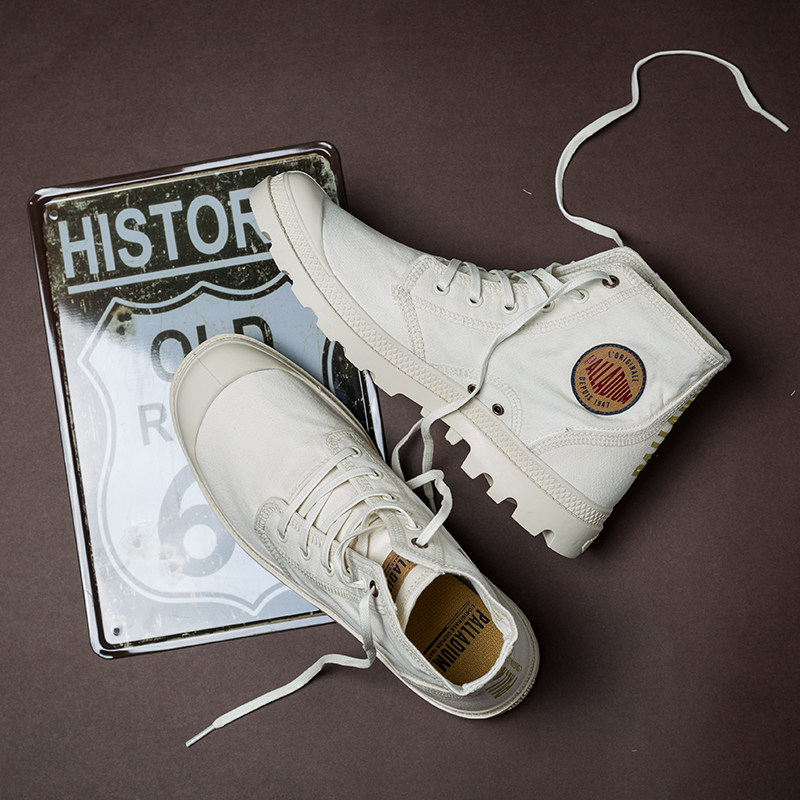 palladium帕拉丁高帮帆布鞋男女女同中性法式经典潮靴帆布鞋