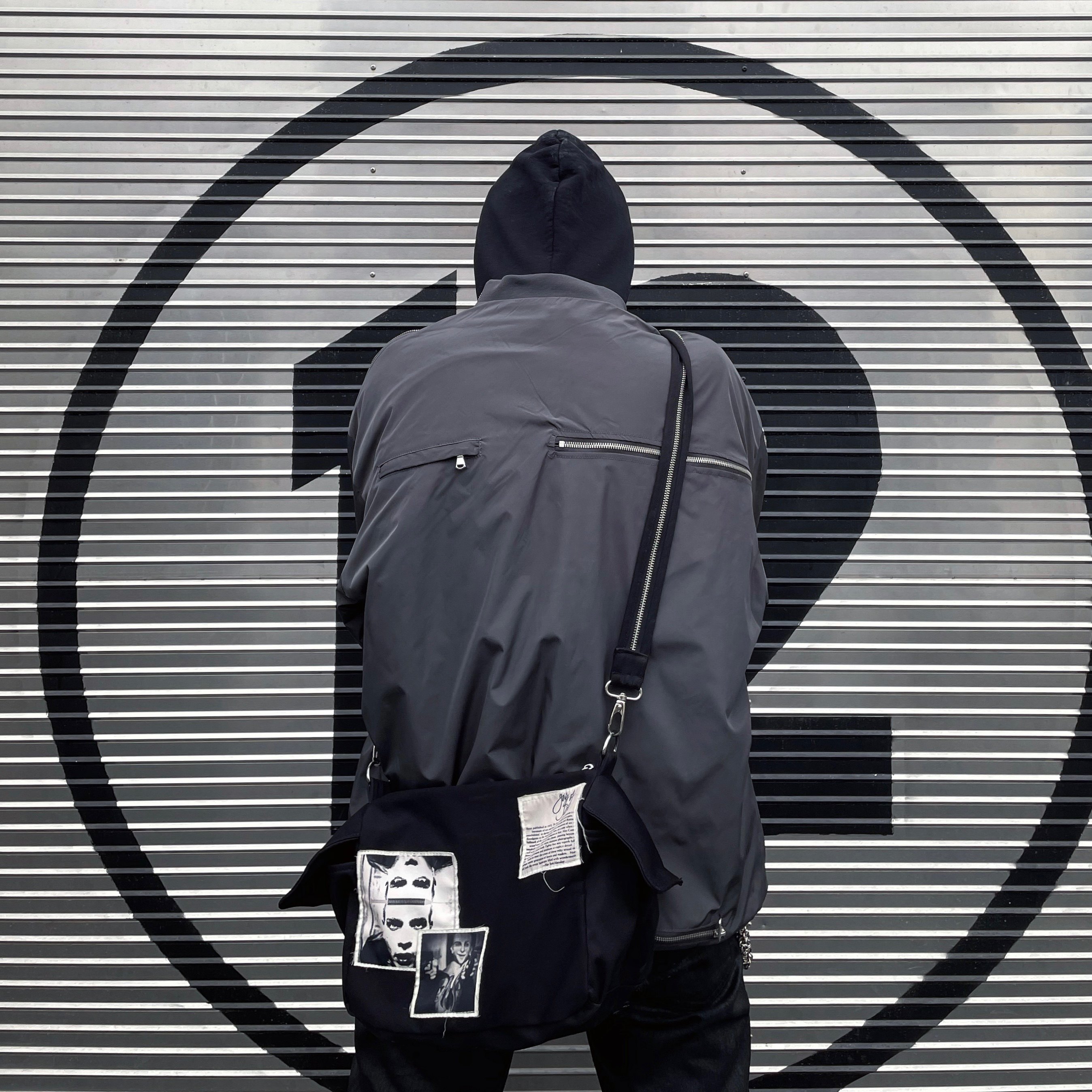 widevibes金属尼龙机能摇粒绒拉链深灰vibe风高街卫衣