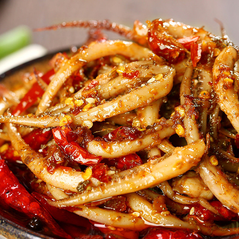 2件仅99元麻辣鱿鱼须丝150g即食香辣零食海鲜冷冻鱿鱼