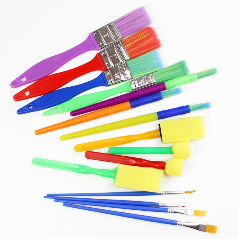 画画画笔套装儿童美术涂鸦绘画工具印章15支画笔