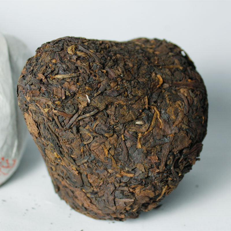 二十年以上陈年普洱茶熟茶2000老紫蘑菇茶宝焰紧普洱