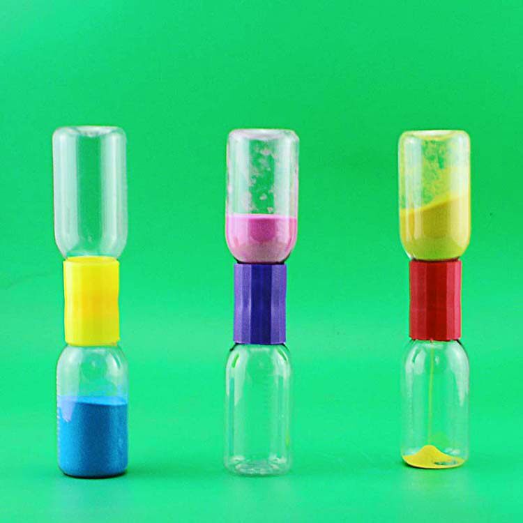 幼儿园儿童科学实验科技制作材料自制时间彩色科学实验