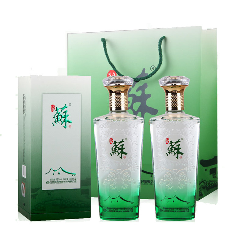 双沟苏酒5a42度绵柔型白酒480ml4瓶整箱江苏白酒