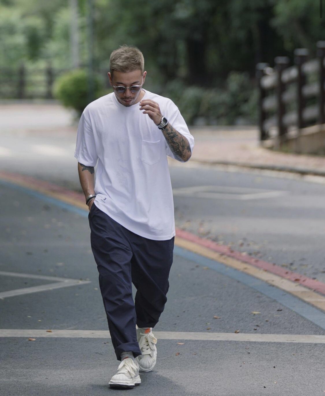 工装飞行员madnessmmy三原康裕联名溶解贝壳头余文乐帆布鞋