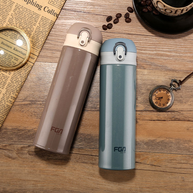 富光fga欧蓝轻量真空保温杯弹盖茶水水杯车载保温杯
