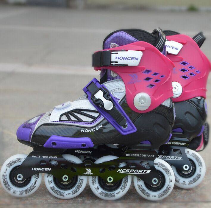 刹车正品疯子家族hv轮滑紫薇高端鸳鸯成人直排直排轮