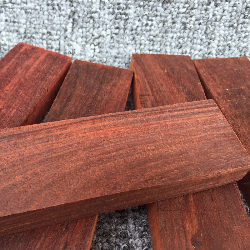 小叶紫檀血檀长条佛珠手串边角书签筷子印章木雕