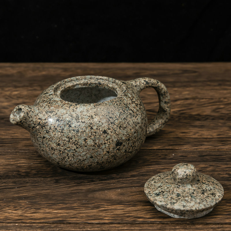 中华麦饭石茶壶手把对嘴文玩手工药石茶具西施茶壶