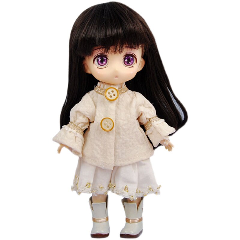 新款ymyob11人面娃娃假发假毛头发马海毛高温丝小bjd娃娃