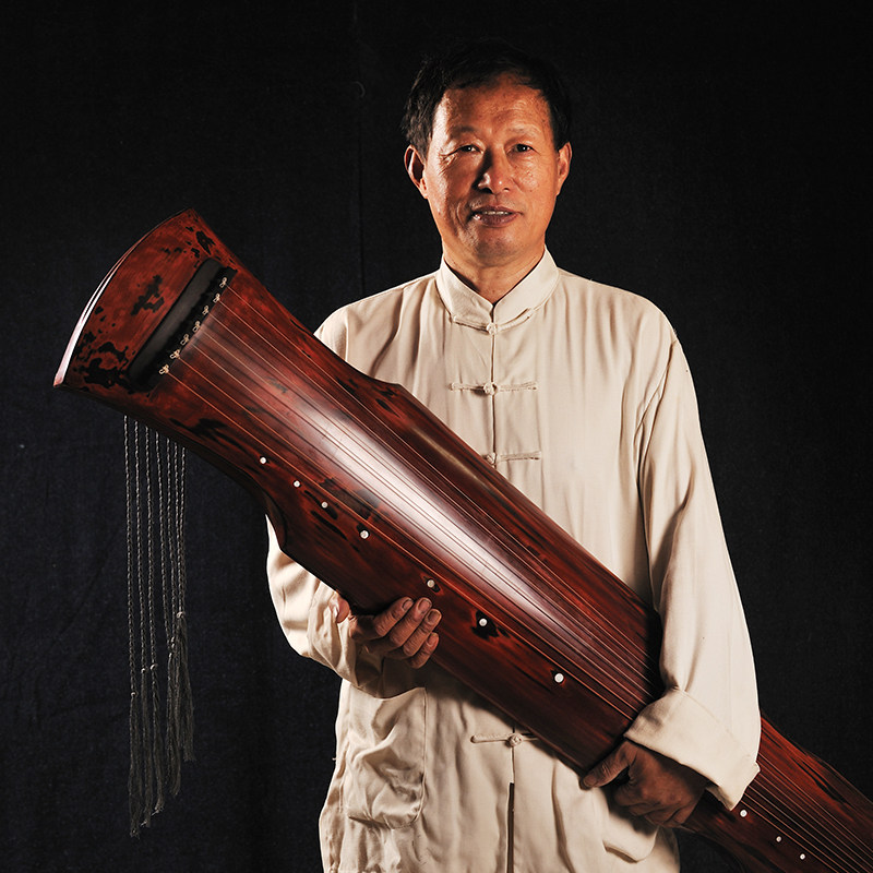 古琴名家琴痴吴振宇振宇亲斫精品朱砂伏羲仲尼古琴