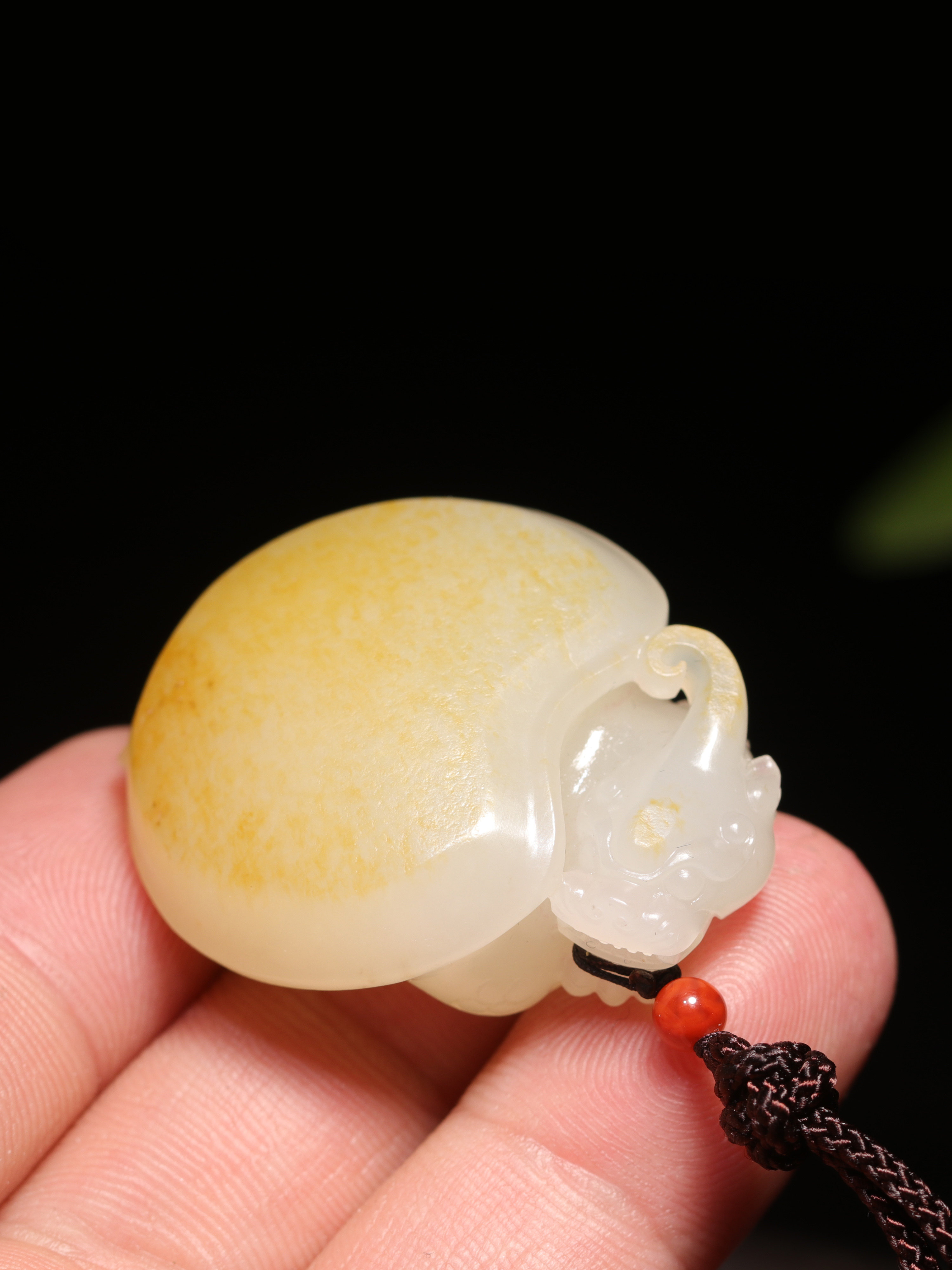 付款勿拍惹石新疆和田玉籽白玉满皮龙貔貅挂件颈饰