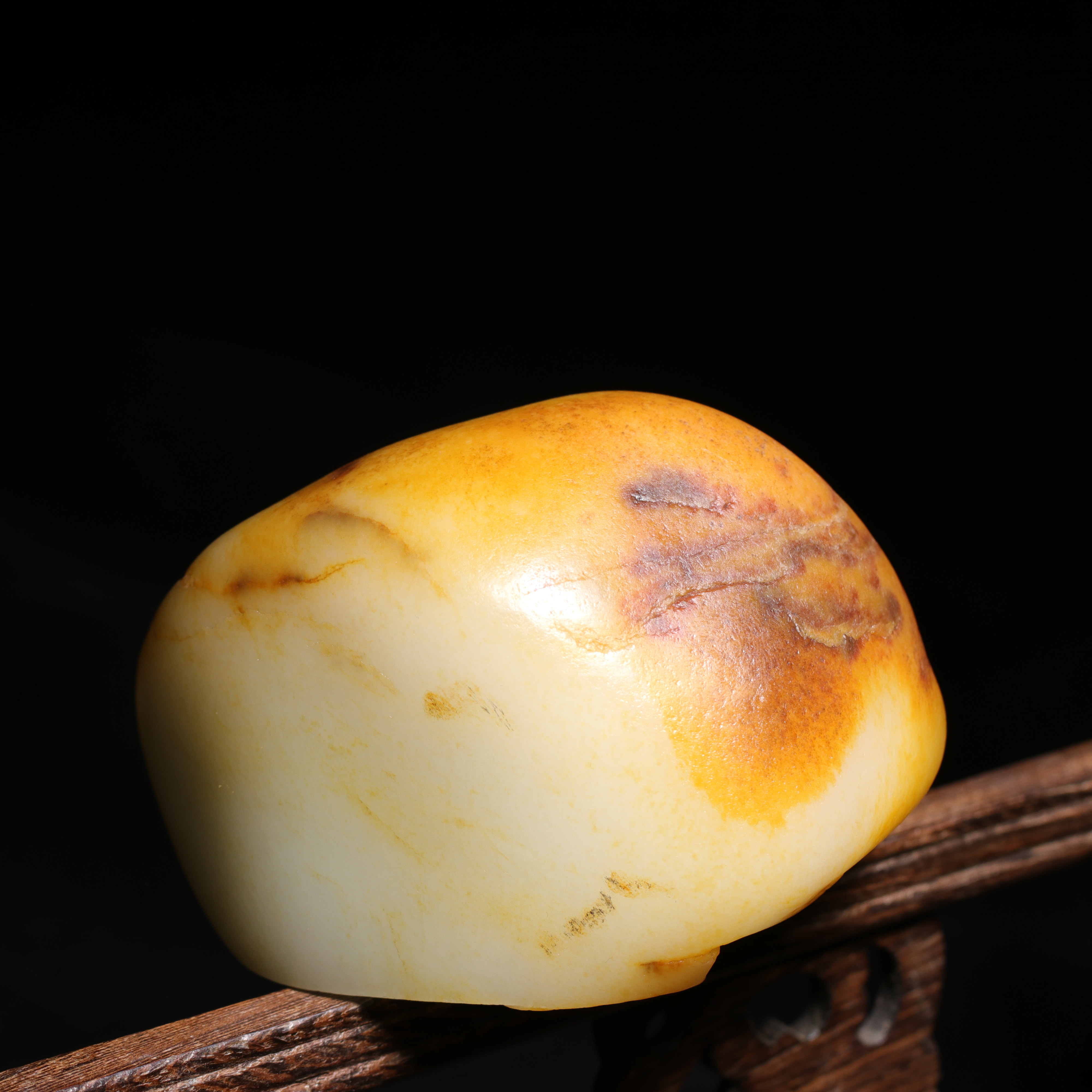 新疆和田天然白玉独籽原石石原籽籽保真摆件珠宝奇石