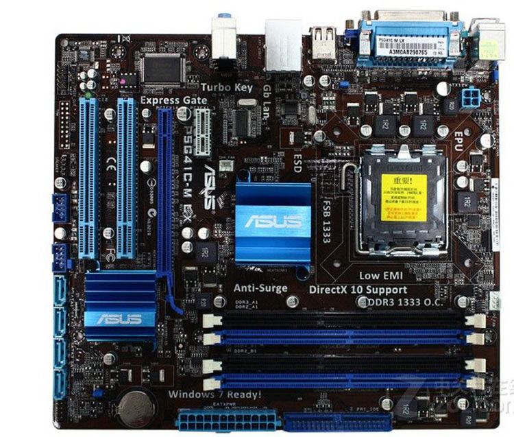 主板ddr2p5g41c-mlx华硕lga775内存台式机主板