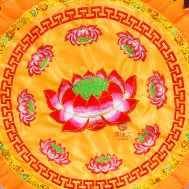 拜垫石雕拜蹲大理石跪垫莲花座打坐垫寺庙观音像蒲团