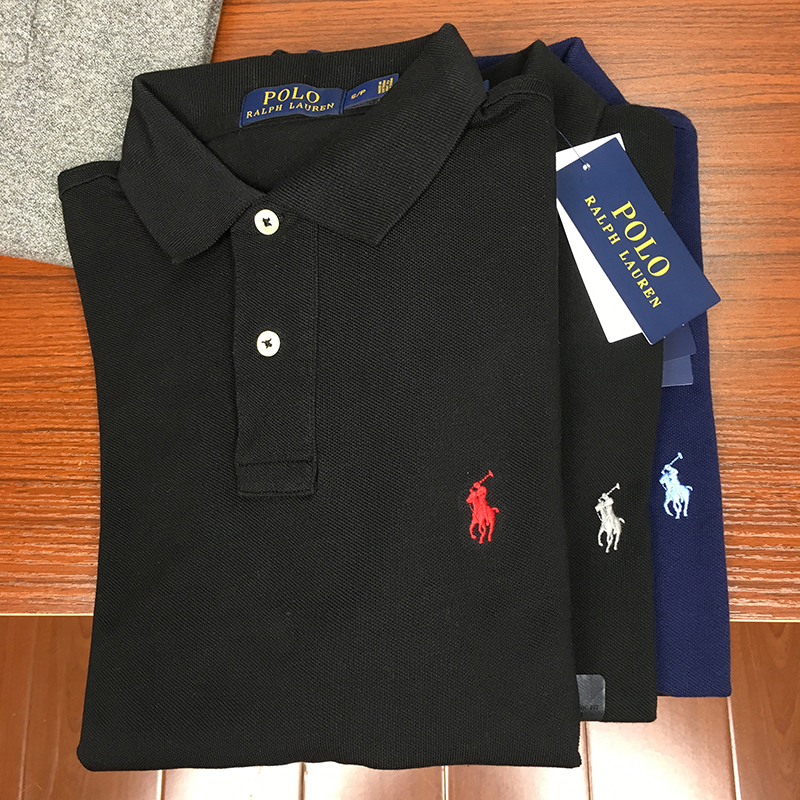 代购美国POLO RALPH LAUREN保罗拉夫劳伦男纯色翻领T恤马标Polo衫