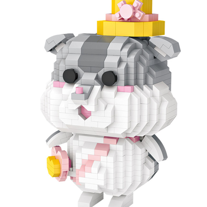 loz颗粒mini微钻积木乐高9235仓鼠建构