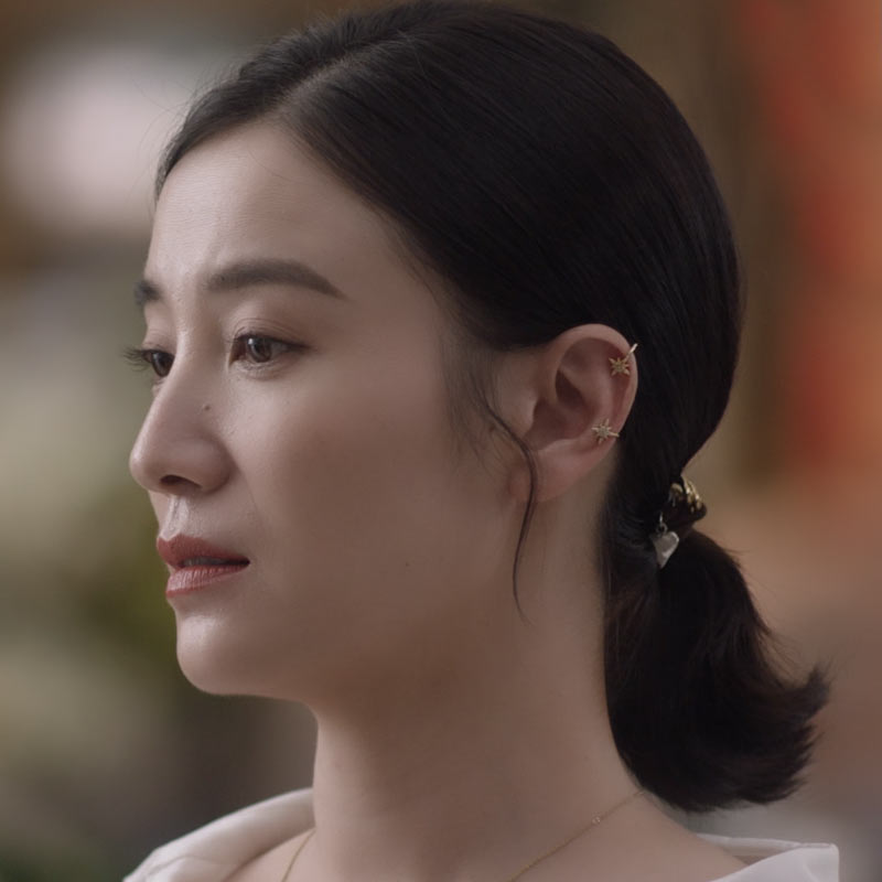 宋佳同款耳夹八芒星无耳洞星星耳饰网红明星耳夹