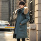 Korean version of the thickened knee down jacket men's long section trend handsome fur collar geese men's clothing winter jacket Korean version of the thickened knee down jacket men's long section trend handsome fur collar geese men's clothing winter jacket