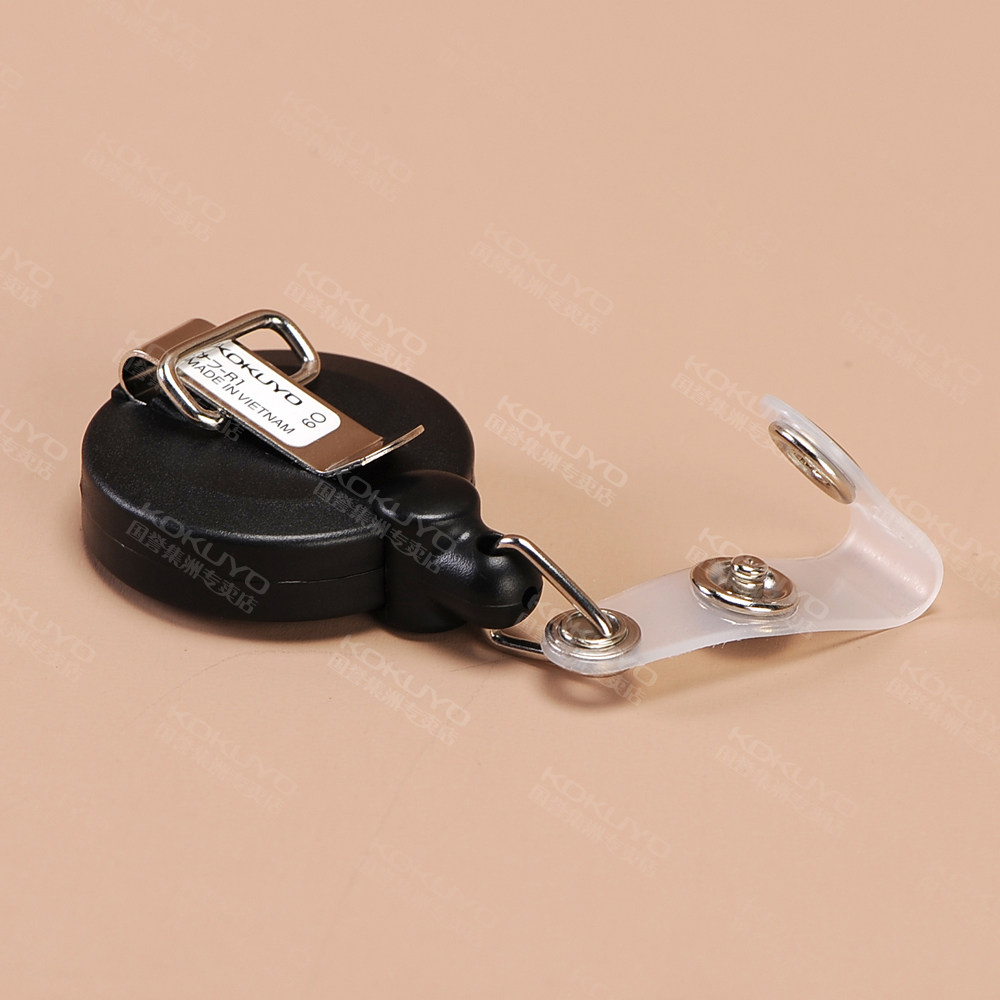 卡扣门禁kokuyo国誉胸卡可伸缩证件r1圆形伸缩卡套