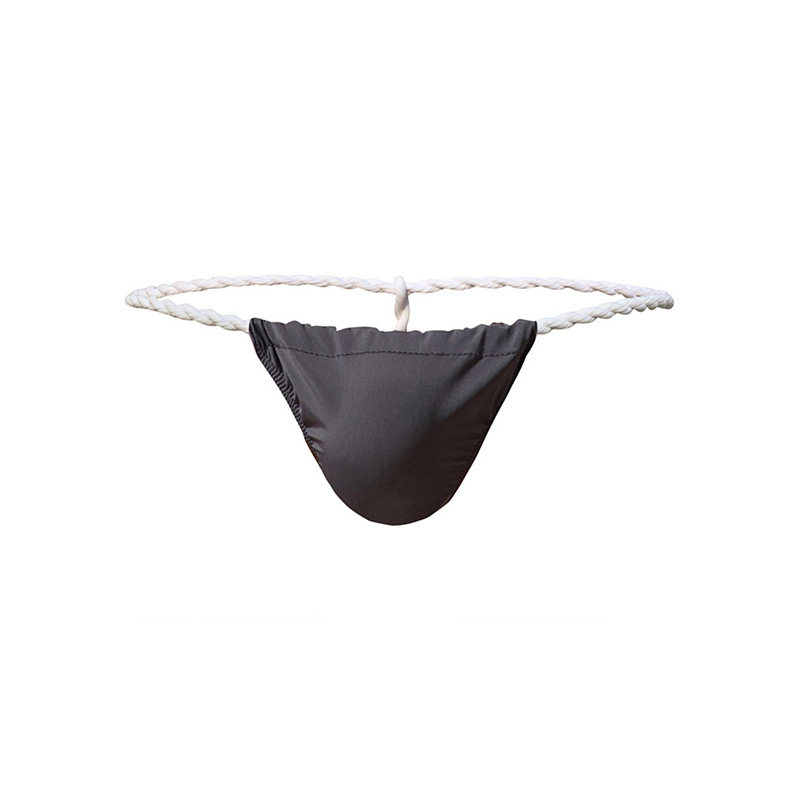 男士低腰冰丝丁字裤相扑裤大码纯色性感男单丁裤男丁字裤