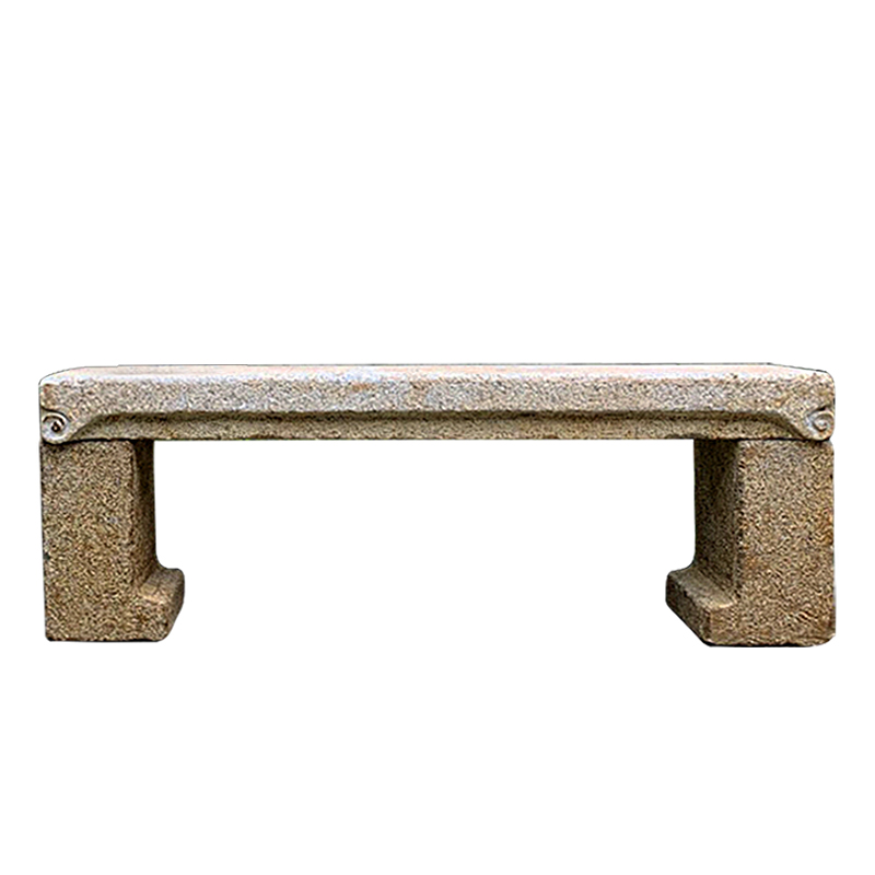 石头花架子户外庭院盆景架新中式仿古老石条凳花架