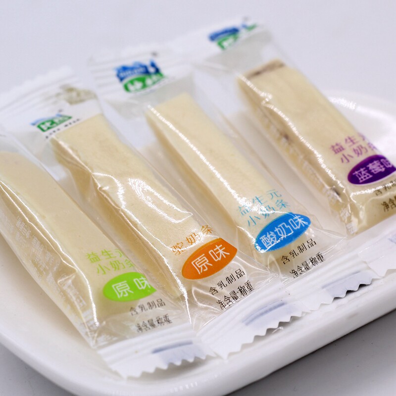 奶酪奶条内蒙比然118gx2袋小原味酸奶蓝莓生元再制奶酪