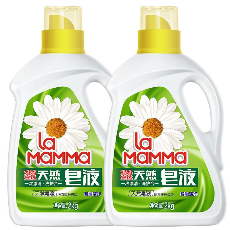 妈妈壹选洗衣液智能清洁8斤装促销组合洋甘菊香型套装包邮机洗用