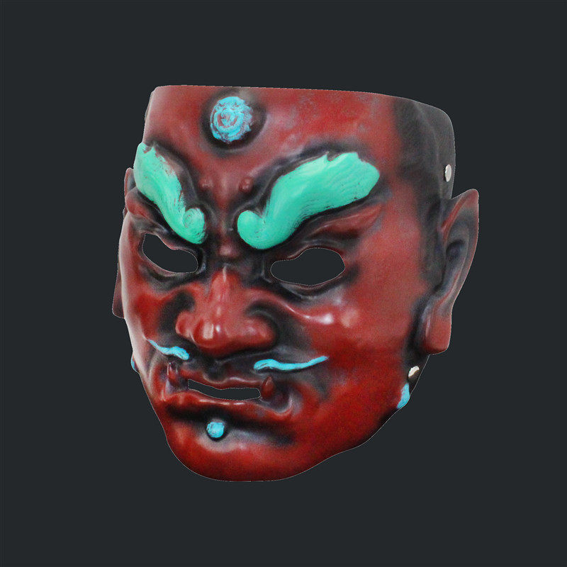 面具日本武士面甲天王万圣节恐怖影视面具