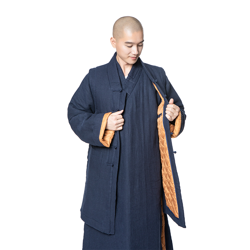 梵林棉麻马甲春秋僧服和尚僧衣僧袍开衫小褂民族服装
