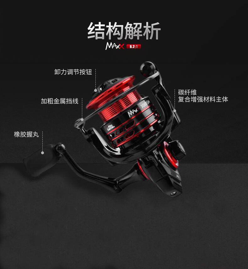 仿车微物纺车车轮阿布射鱼轮正品金属斜口浅线杯鱼线轮