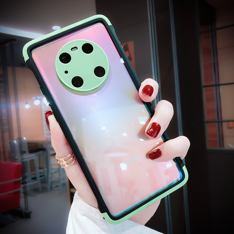 华为mate40全包摄像头透明屏手机壳