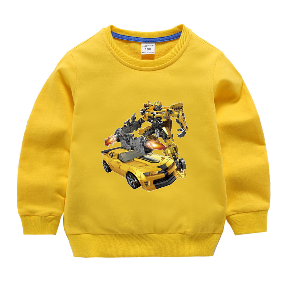 男童卫衣2021春款儿童变形金刚大黄蜂中大洋气衣服卫衣